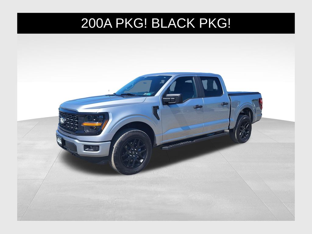 Iconic Silver Metallic 2024 Ford F-150 Pickup Truck Four-Wheel Drive Automatic