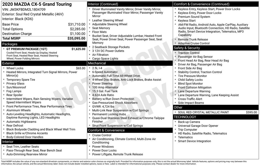 2020 Mazda CX-5 Grand Touring
