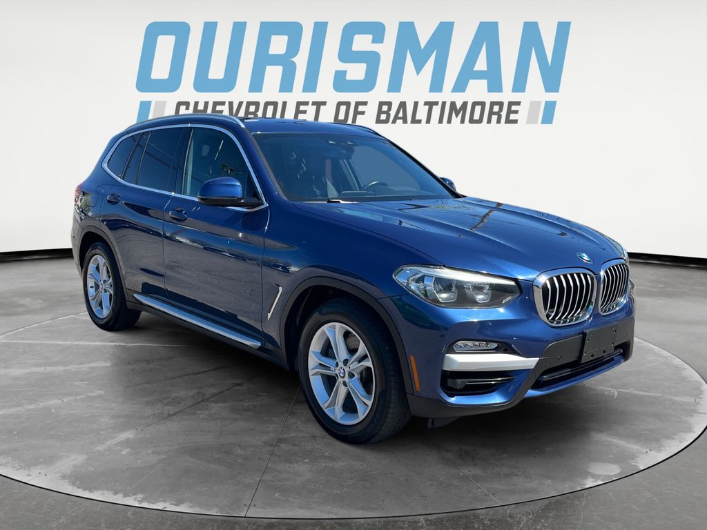 Blue Metallic 2019 BMW X3 sDrive30i RWD SUV / Crossover Rear-Wheel Drive 8-Speed Automatic