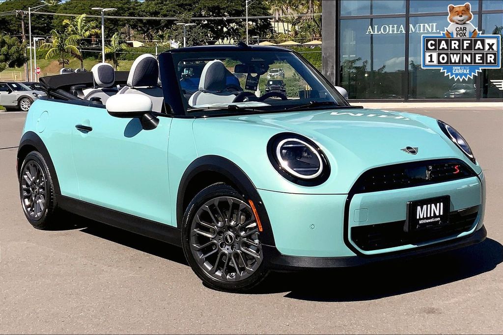 Green Metallic 2026 MINI Cooper Convertible Front-Wheel Drive 7-Speed Automatic