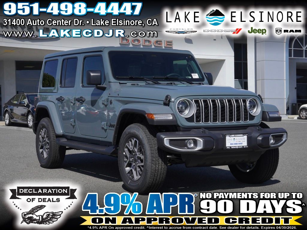 Anvil Clear Coat 2026 Jeep Wrangler Sahara 4-Door 4WD SUV / Crossover Four-Wheel Drive 8-Speed Automatic