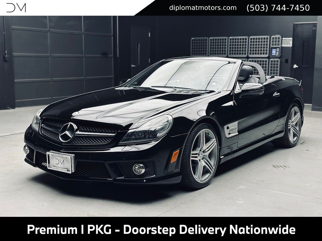 Black 2011 Mercedes-Benz SL-Class Convertible Rear-Wheel Drive 7-Speed Automatic
