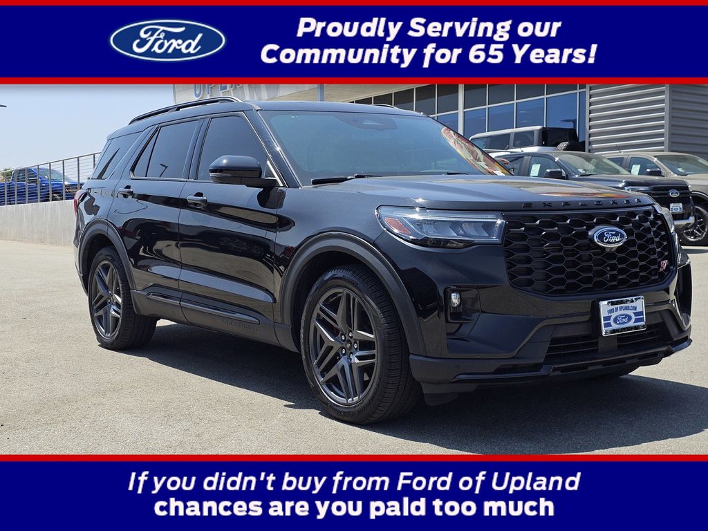 Black Metallic 2025 Ford Explorer SUV / Crossover All-Wheel Drive Automatic