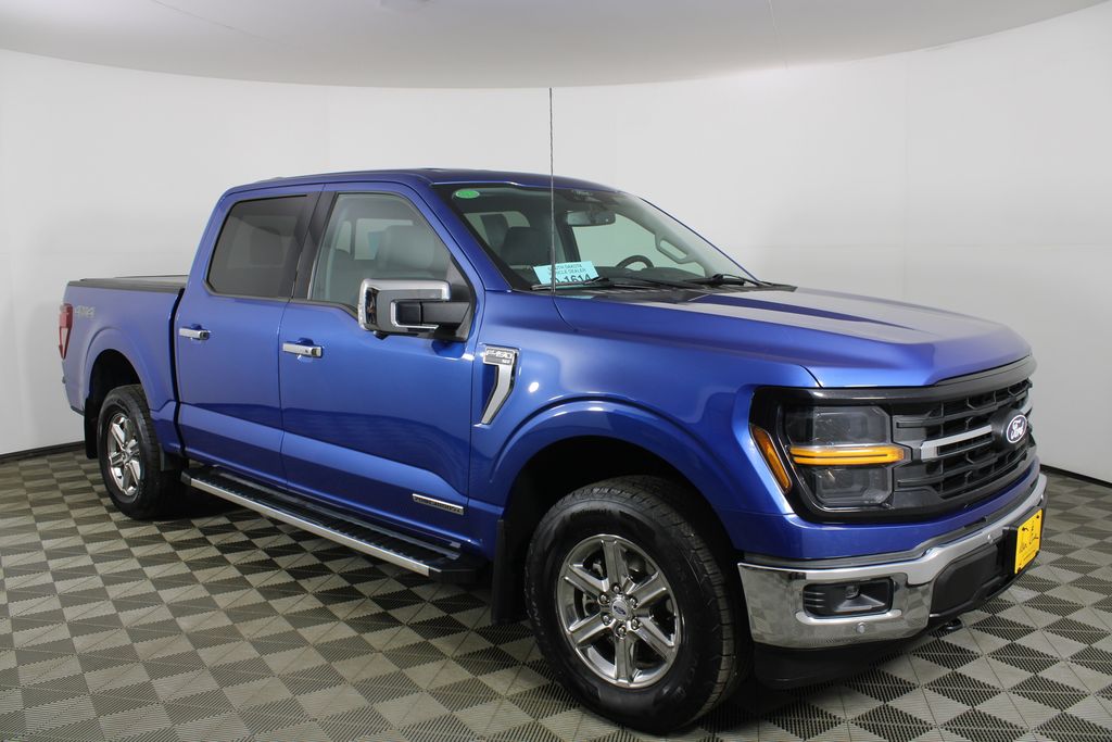 Blue Metallic 2024 Ford F-150 Pickup Truck Four-Wheel Drive Automatic