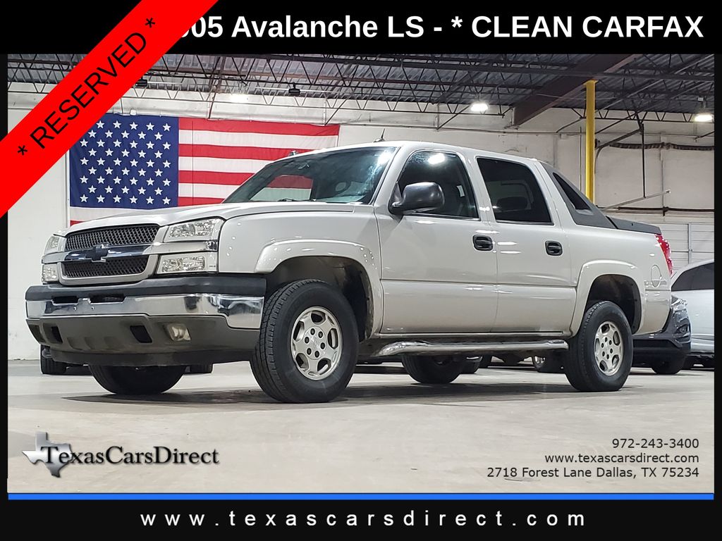 Silver Birch Metallic 2005 Chevrolet Avalanche 1500 LS RWD Pickup Truck Rear-Wheel Drive 4-Speed Automatic Overdrive