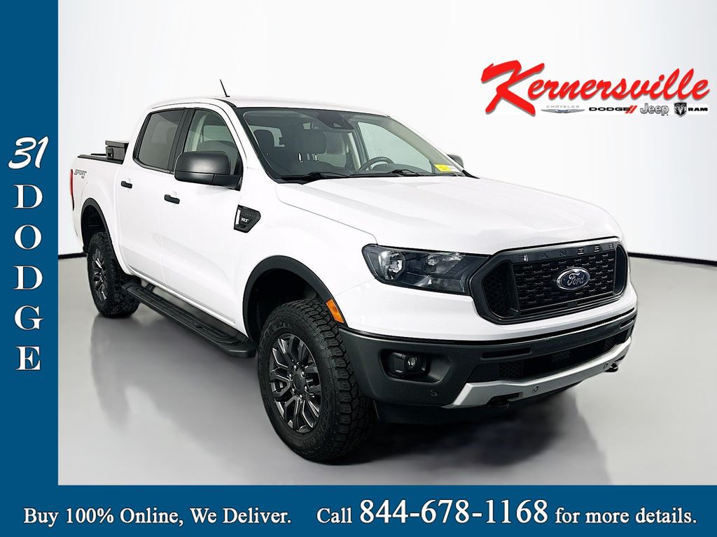 Oxford White 2022 Ford Ranger XLT SuperCrew 4WD Pickup Truck Four-Wheel Drive Automatic