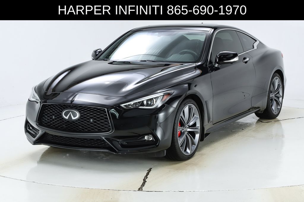 Midnight Black 2022 INFINITI Q60 Red Sport 400 AWD Coupe All-Wheel Drive 7-Speed Automatic