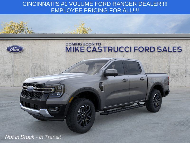Carbonized Gray Metallic 2026 Ford Ranger Lariat SuperCrew 4WD Pickup Truck Four-Wheel Drive Automatic