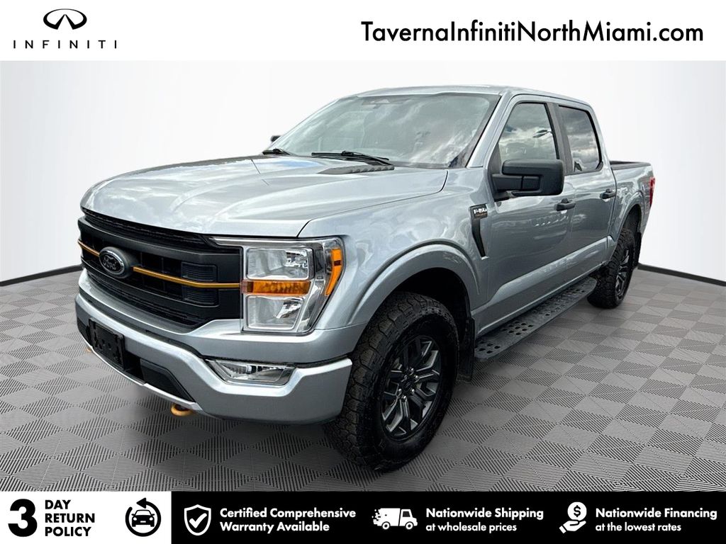 Silver 2022 Ford F-150 Pickup Truck Four-Wheel Drive Automatic