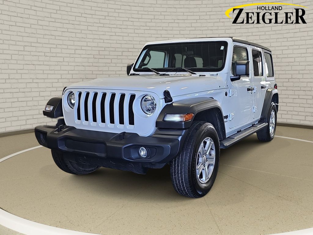 Bright White Clearcoat 2022 Jeep Wrangler SUV / Crossover Four-Wheel Drive 8-Speed Automatic