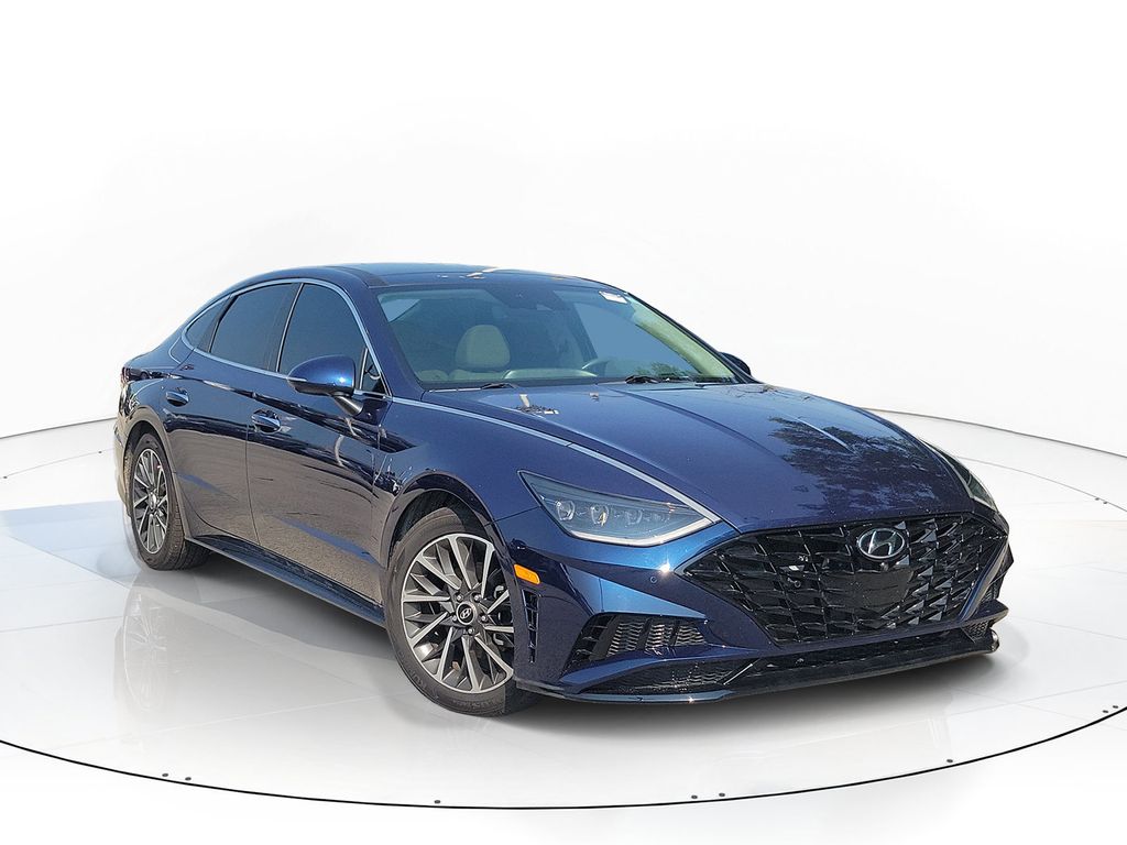 Stormy Blue 2022 Hyundai Sonata Sedan Front-Wheel Drive 8-Speed Automatic