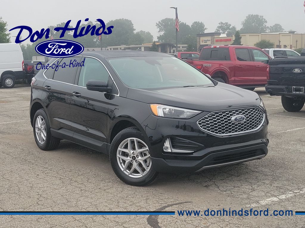Black Metallic 2024 Ford Edge SUV / Crossover All-Wheel Drive 8-Speed Automatic