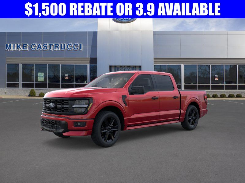 Red 2026 Ford F-150 STX 4dr SuperCrew 4WD Pickup Truck Four-Wheel Drive Automatic