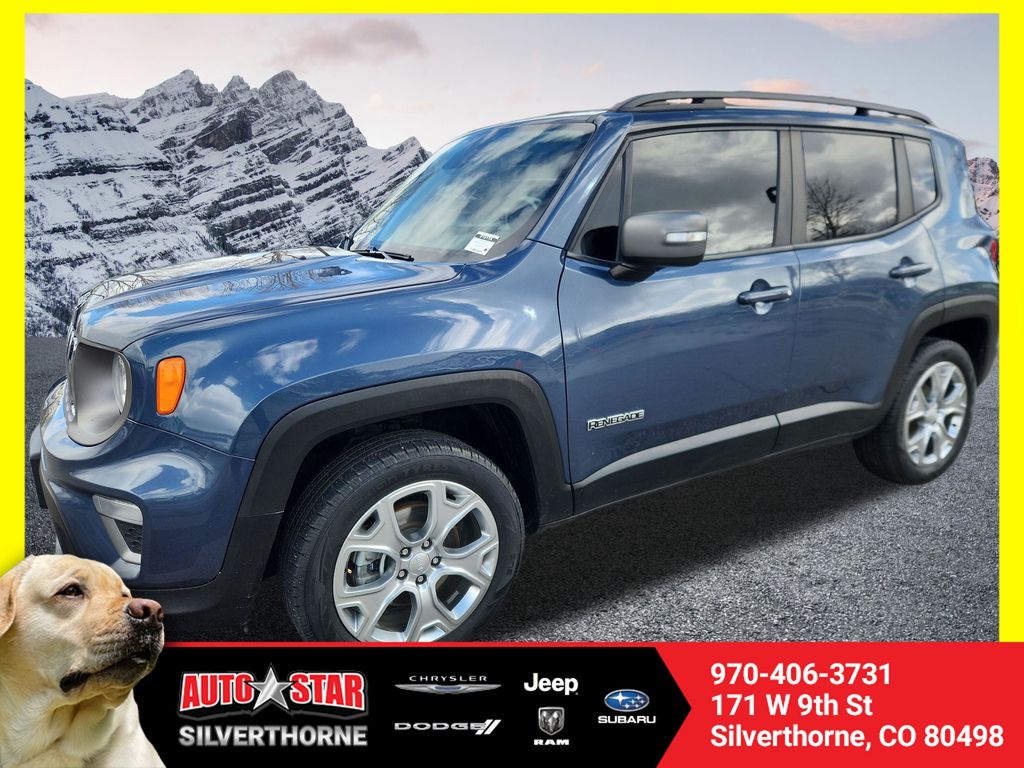 Slate Blue Pearlcoat 2020 Jeep Renegade SUV / Crossover Four-Wheel Drive 9-Speed Automatic