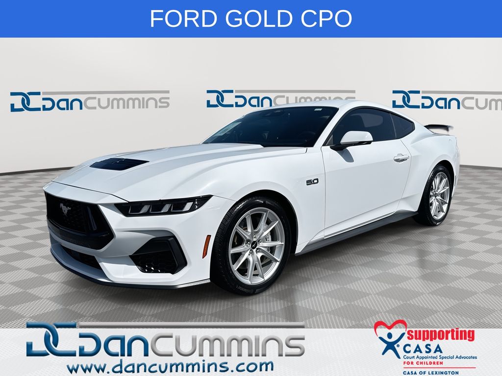 Oxford White 2024 Ford Mustang Coupe Rear-Wheel Drive Automatic