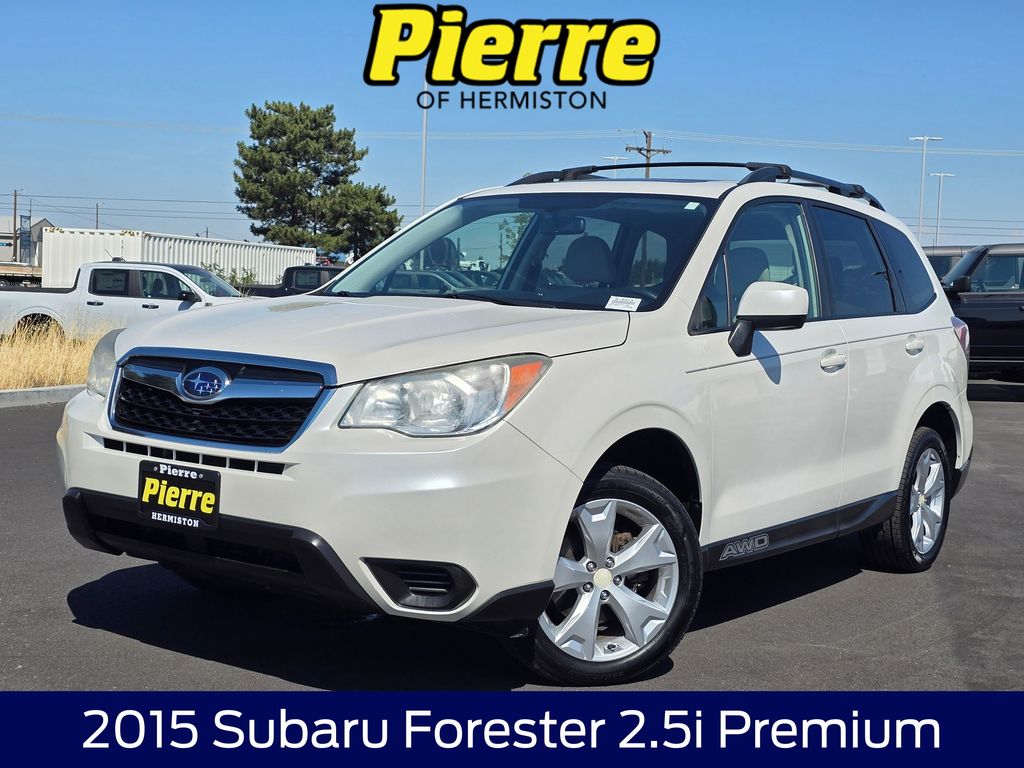 Satin White Pearl 2015 Subaru Forester SUV / Crossover All-Wheel Drive Continuously Variable Transmission