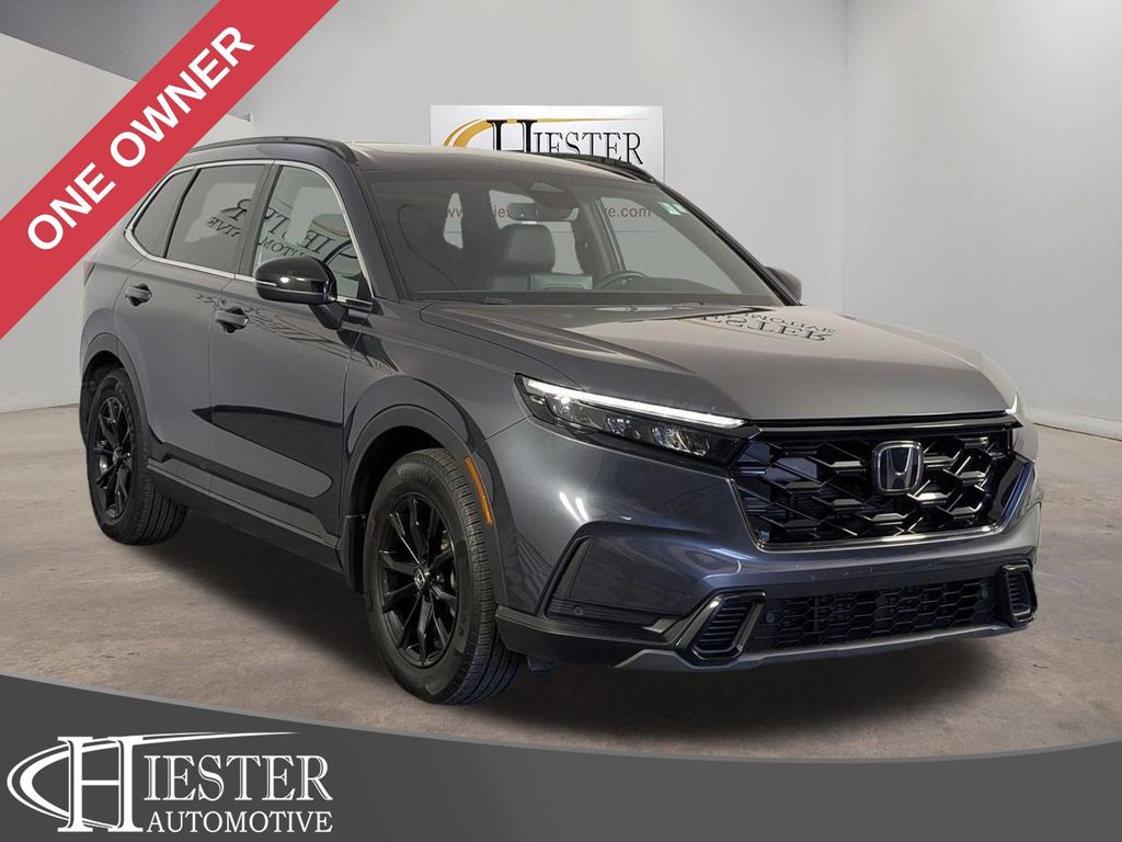 Meteorite Gray Metallic 2024 Honda CR-V Hybrid SUV / Crossover Front-Wheel Drive Continuously Variable Transmission