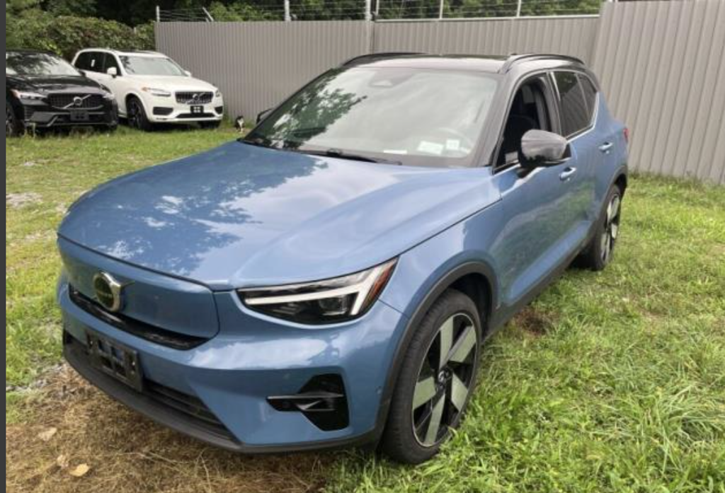 Fjord Blue Metallic 2024 Volvo XC40 Recharge SUV / Crossover All-Wheel Drive 1-Speed Automatic