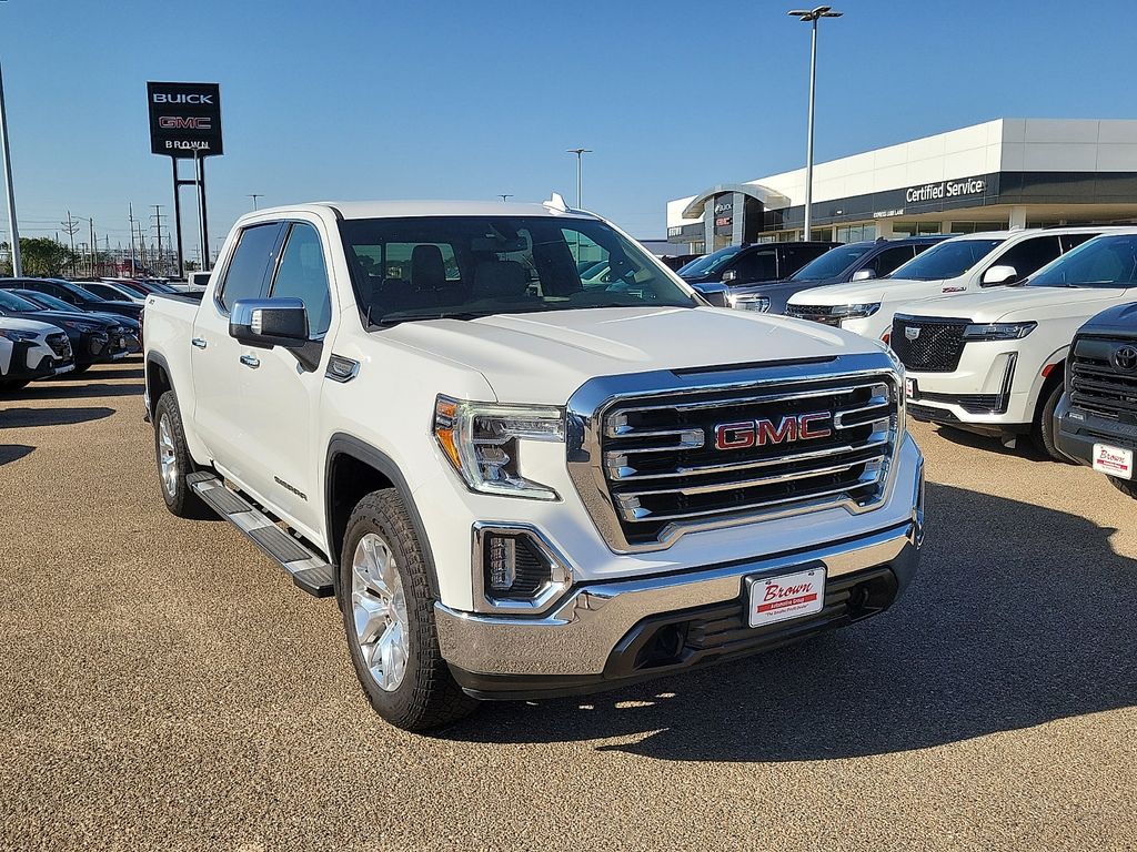 2021 GMC Sierra 1500 SLT White at Brown Buick GMC