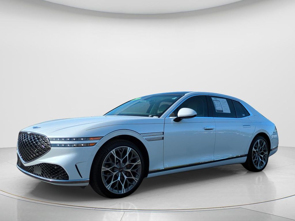 White 2025 Genesis G90 3.5T e-Supercharger AWD Sedan All-Wheel Drive 8-Speed Automatic