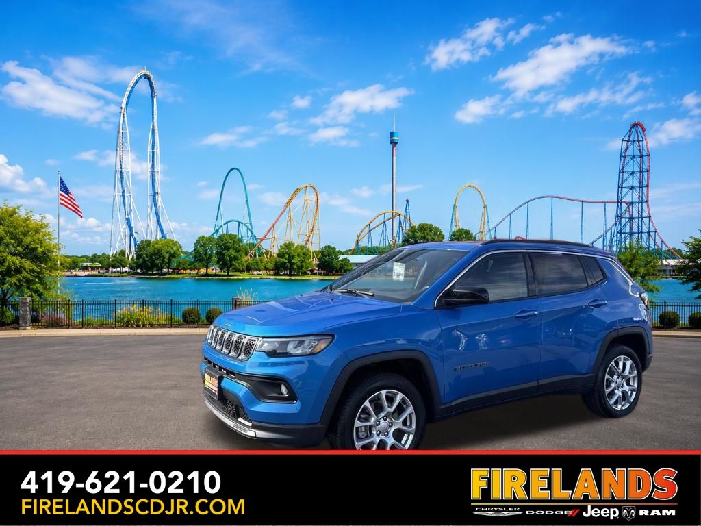 Hydro Blue Pearlcoat 2024 Jeep Compass SUV / Crossover Four-Wheel Drive 8-Speed Automatic