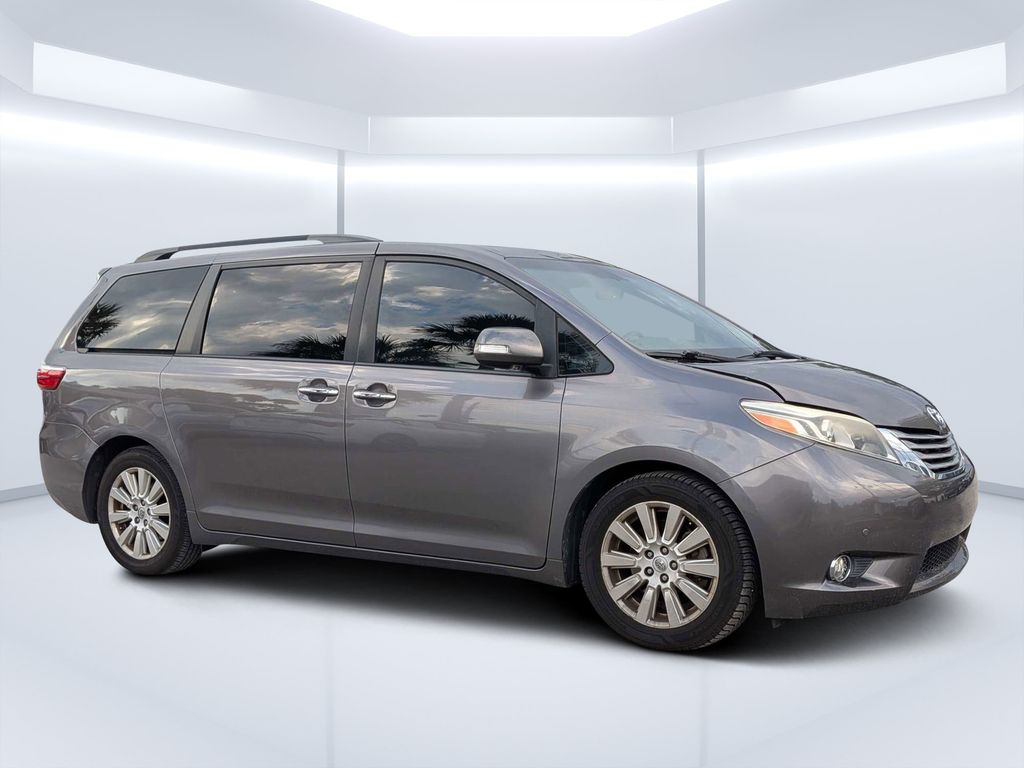 Predawn Gray Mica 2017 Toyota Sienna Minivan Front-Wheel Drive 8-Speed Automatic