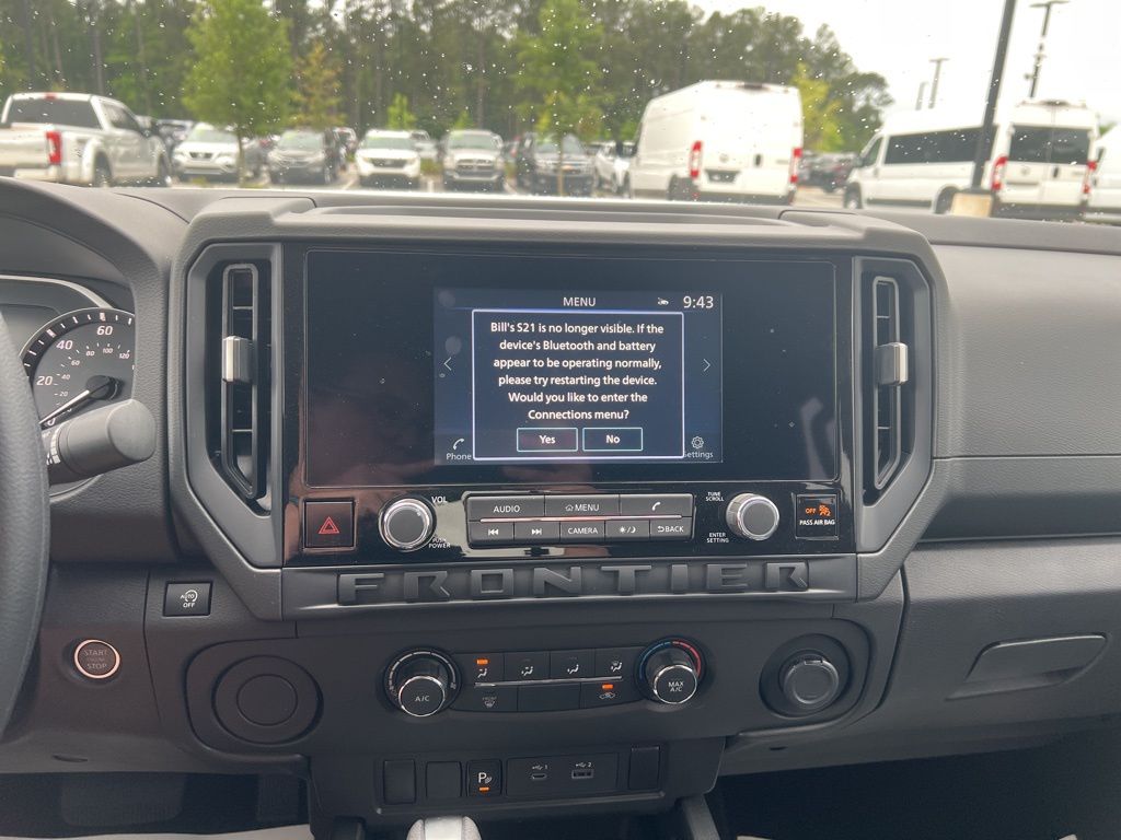 2025 Glacier White Nissan Frontier S RWD Truck
