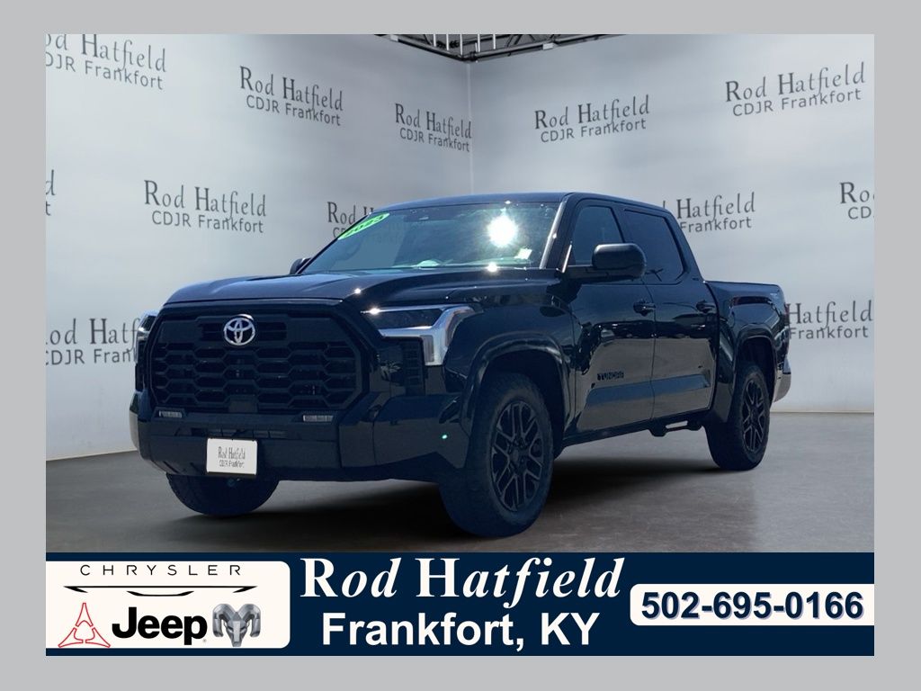 Midnight Black Metallic 2023 Toyota Tundra Pickup Truck Four-Wheel Drive Automatic