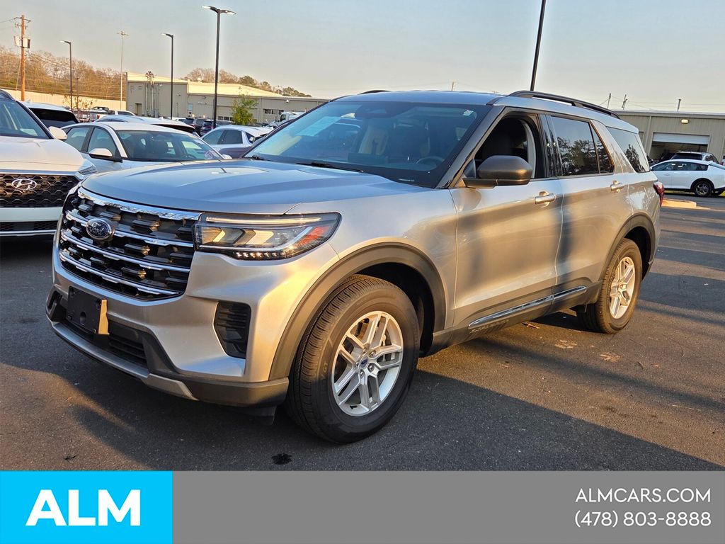 Iconic Silver Metallic 2025 Ford Explorer Active AWD SUV / Crossover All-Wheel Drive Automatic