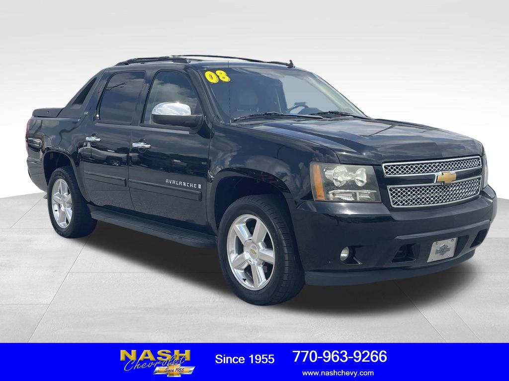Black 2008 Chevrolet Avalanche Pickup Truck  4-Speed Automatic Overdrive