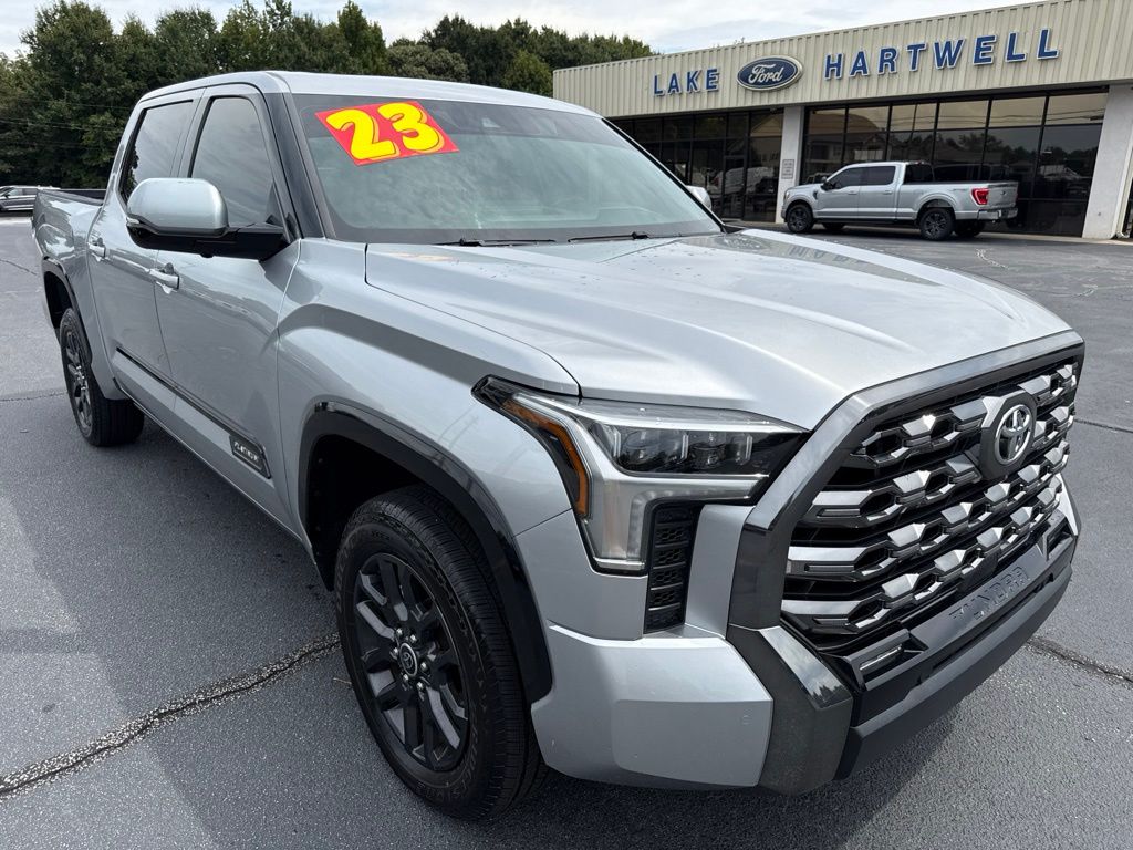 Celestial Silver Metallic 2023 Toyota Tundra Pickup Truck Four-Wheel Drive Automatic