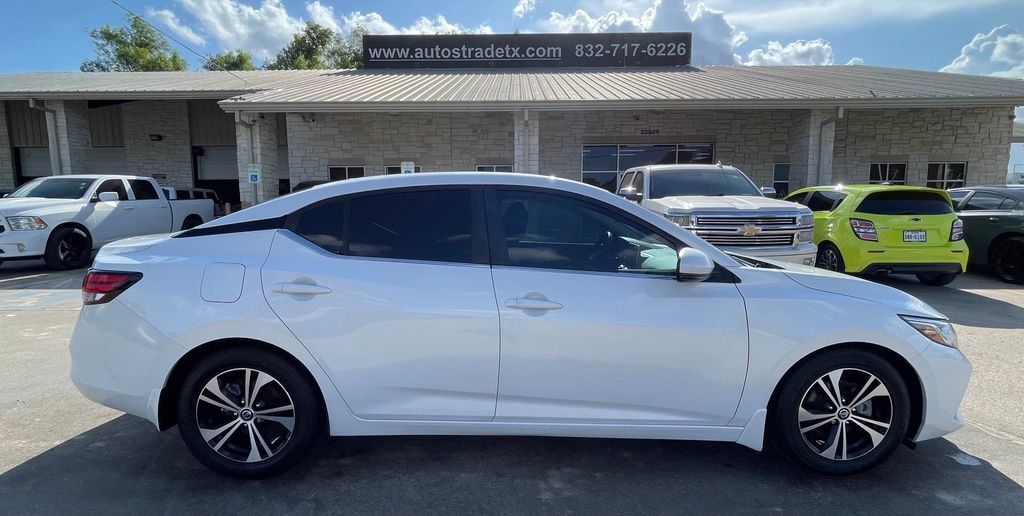 2020 Nissan Sentra SV White at Texan Dodge Chrysler Jeep Ram