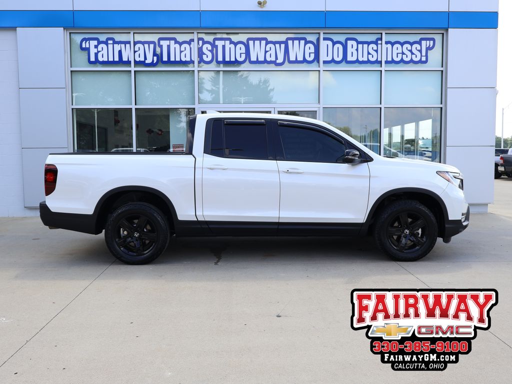 Platinum White Pearl 2023 Honda Ridgeline Pickup Truck All-Wheel Drive 9-Speed Automatic