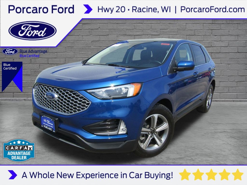 Atlas Blue Metallic 2024 Ford Edge SUV / Crossover All-Wheel Drive 8-Speed Automatic