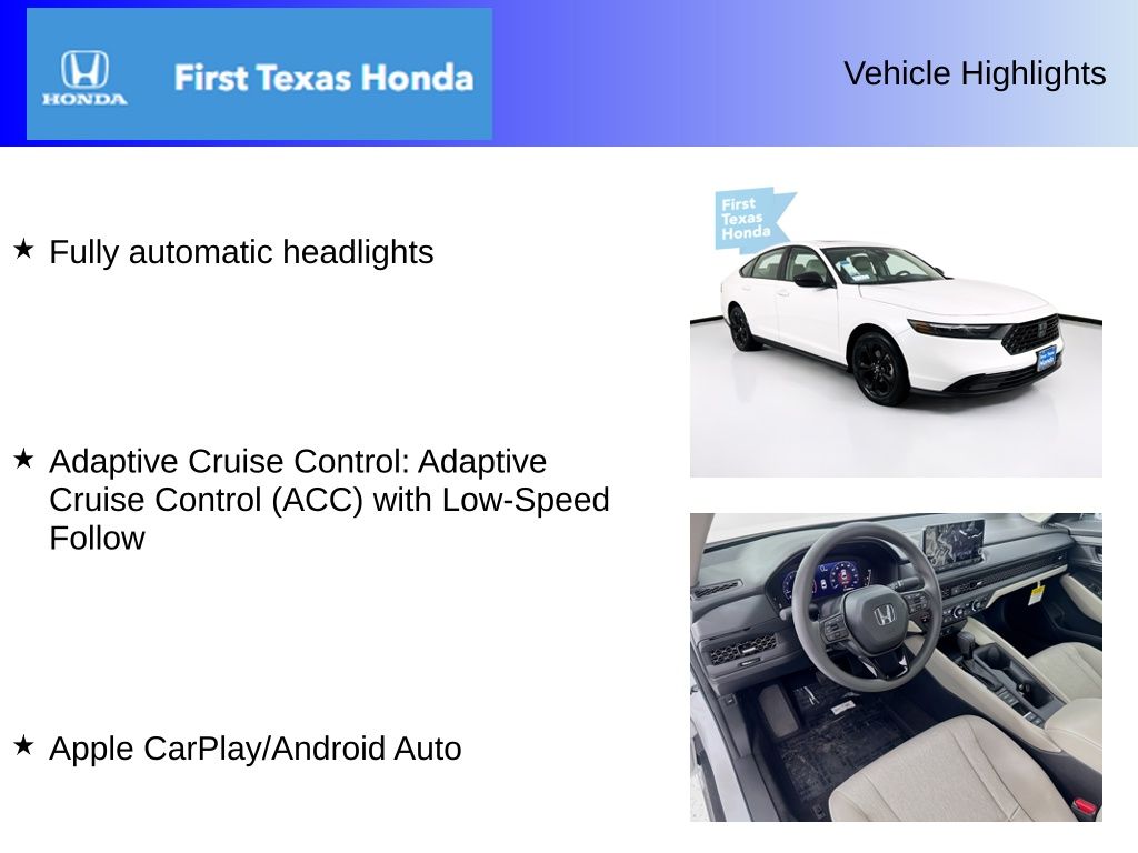 Used Car 2025 Honda Accord  Se For Sale Under $30,000 In Austin, Texas