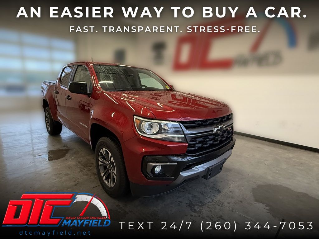 Cherry Red Tintcoat 2021 Chevrolet Colorado Z71 Crew Cab 4WD Pickup Truck Four-Wheel Drive 8-Speed Automatic