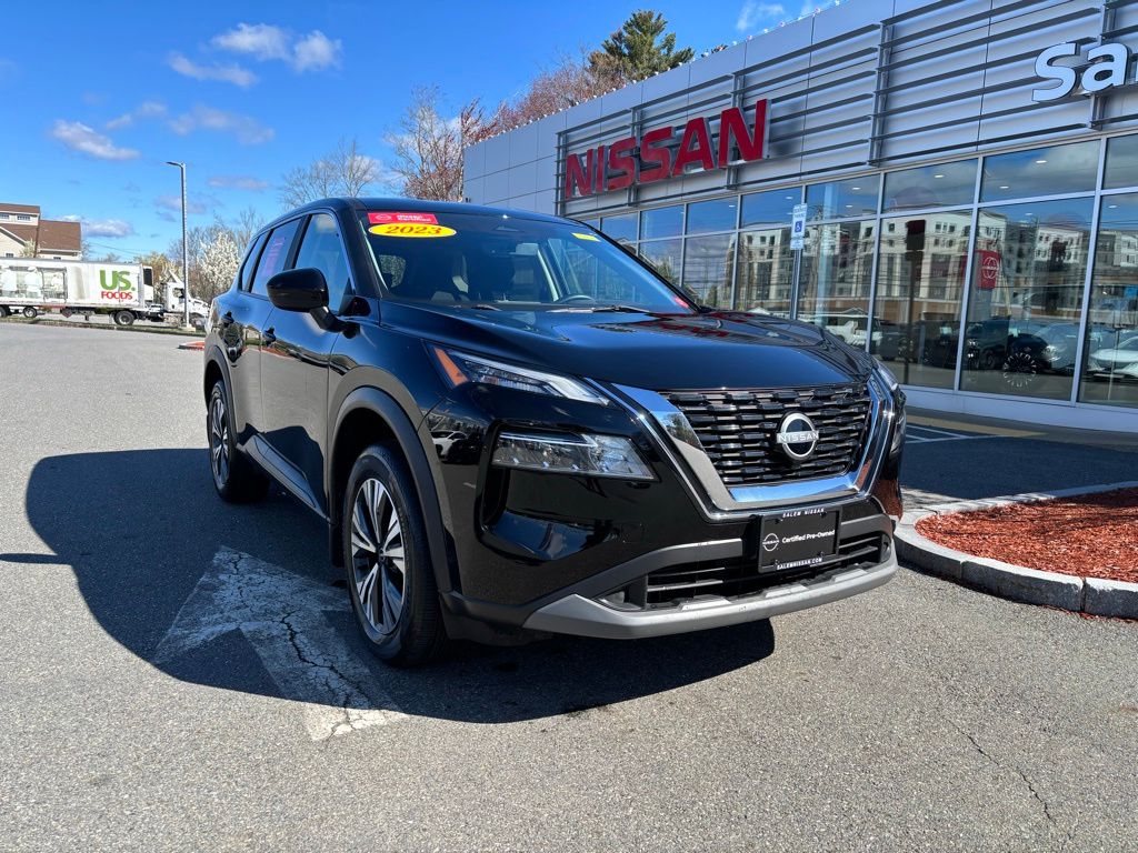 Super Black 2023 Nissan Rogue SUV / Crossover All-Wheel Drive Continuously Variable Transmission