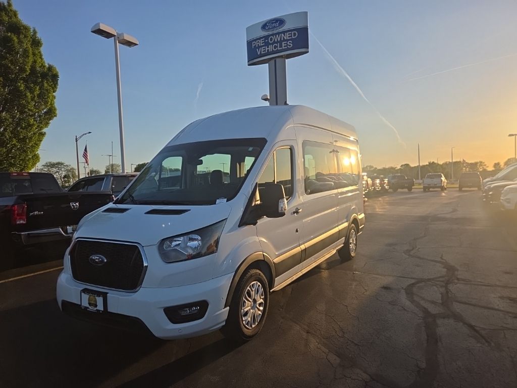 Oxford White 2023 Ford Transit Passenger Van Rear-Wheel Drive 