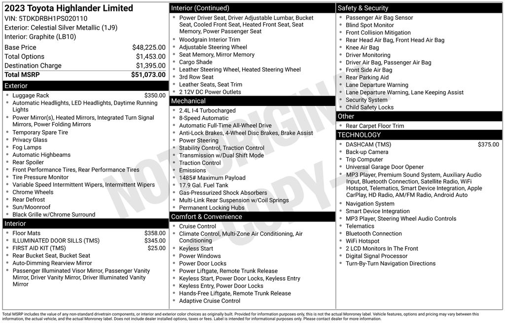 Used 2023 Toyota Highlander SUV