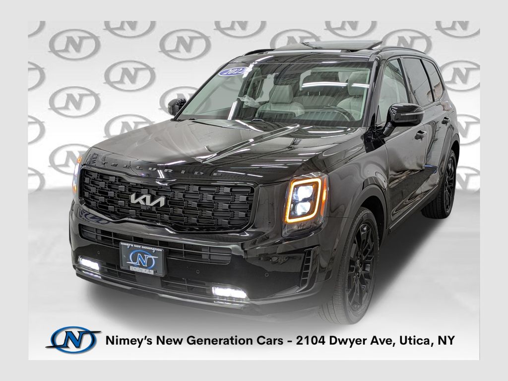 Ebony Black 2022 Kia Telluride SUV / Crossover All-Wheel Drive 8-Speed Automatic