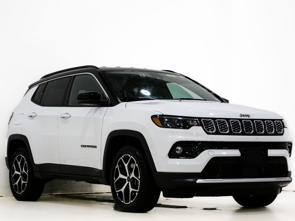 Bright White Clearcoat 2025 Jeep Compass Limited 4WD SUV / Crossover Four-Wheel Drive 8-Speed Automatic