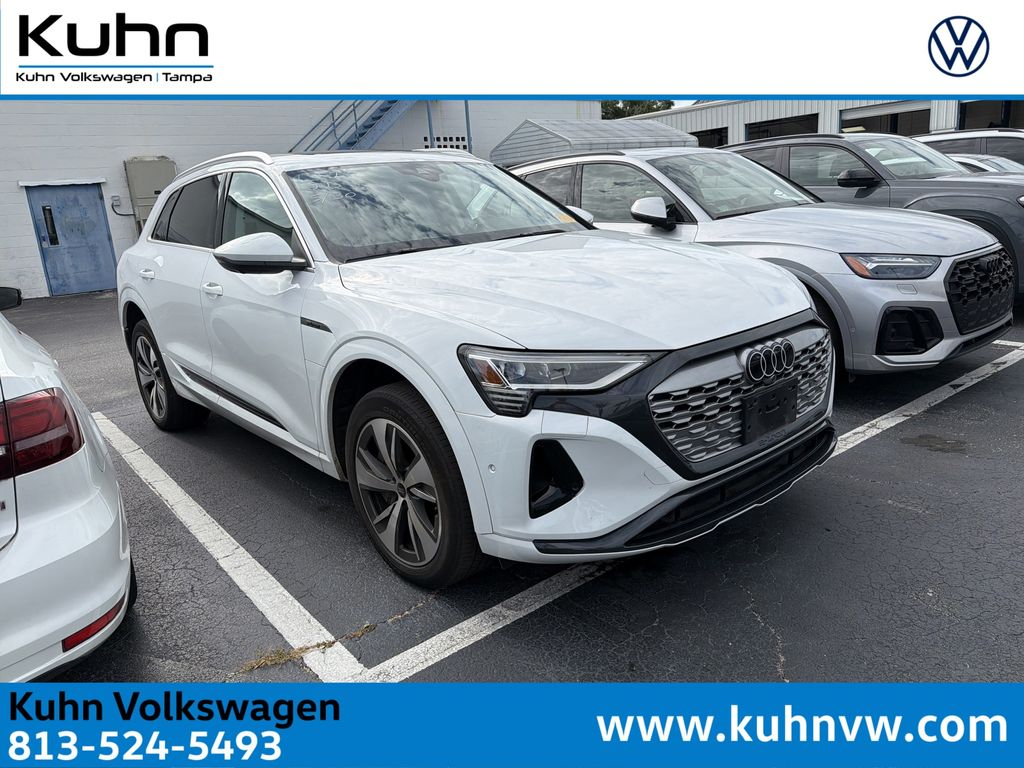 Glacier White Metallic 2024 Audi Q8 e-tron quattro Premium Plus AWD SUV / Crossover All-Wheel Drive Automatic