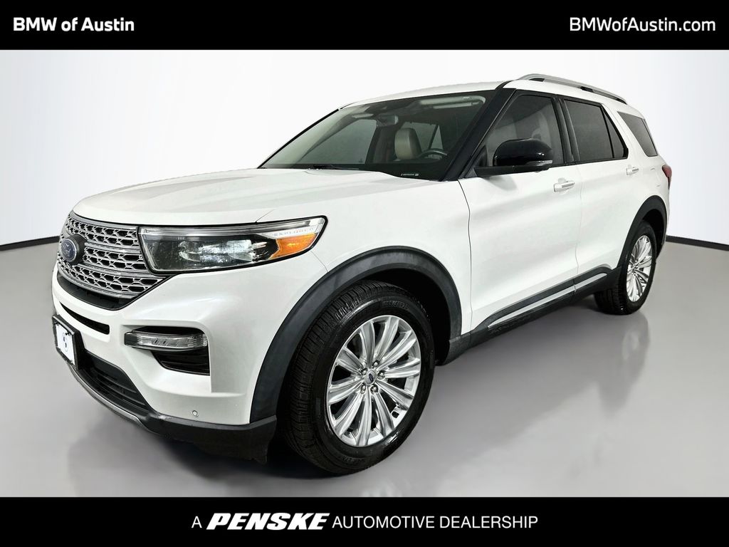 White Metallic 2020 Ford Explorer SUV / Crossover Rear-Wheel Drive Automatic