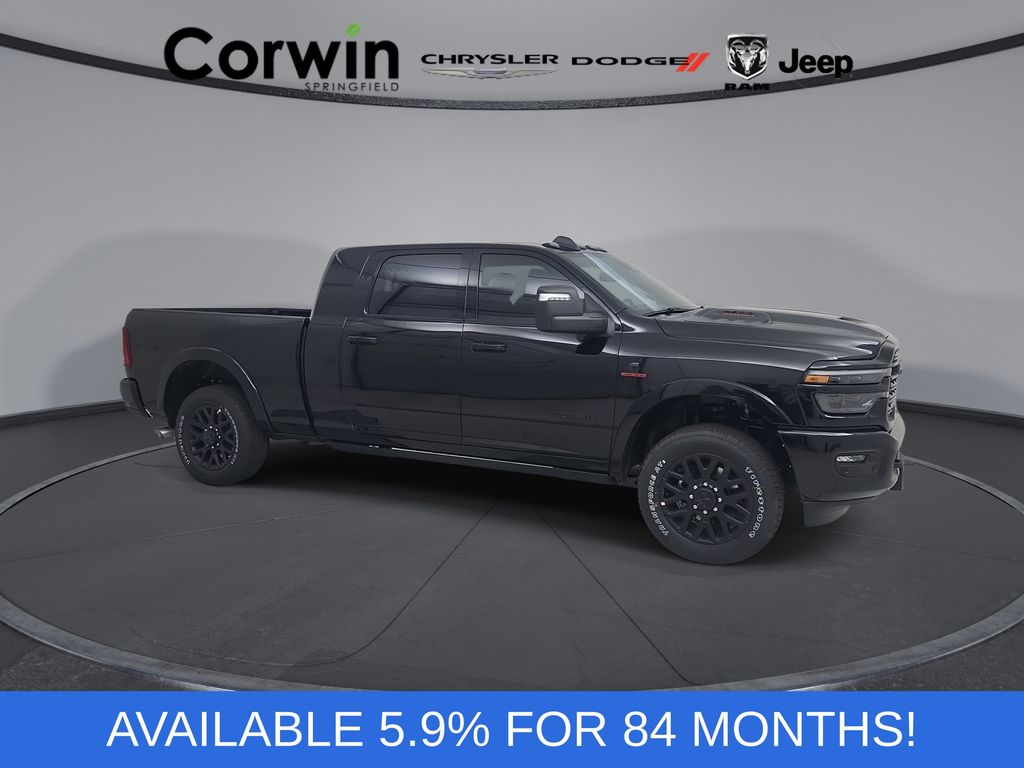 Diamond Black Crystal Pearlcoat 2026 RAM 2500 Pickup Truck Four-Wheel Drive 8-Speed Automatic