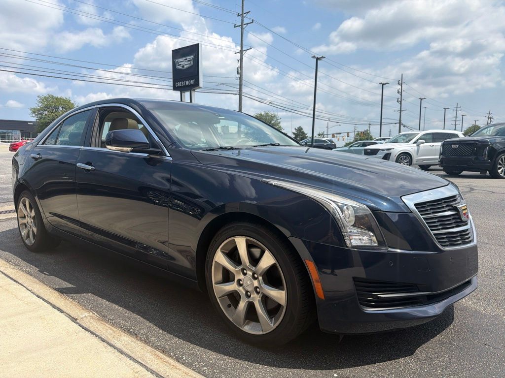 Dark Adriatic Blue Metallic 2016 Cadillac ATS Sedan All-Wheel Drive 8-Speed Automatic
