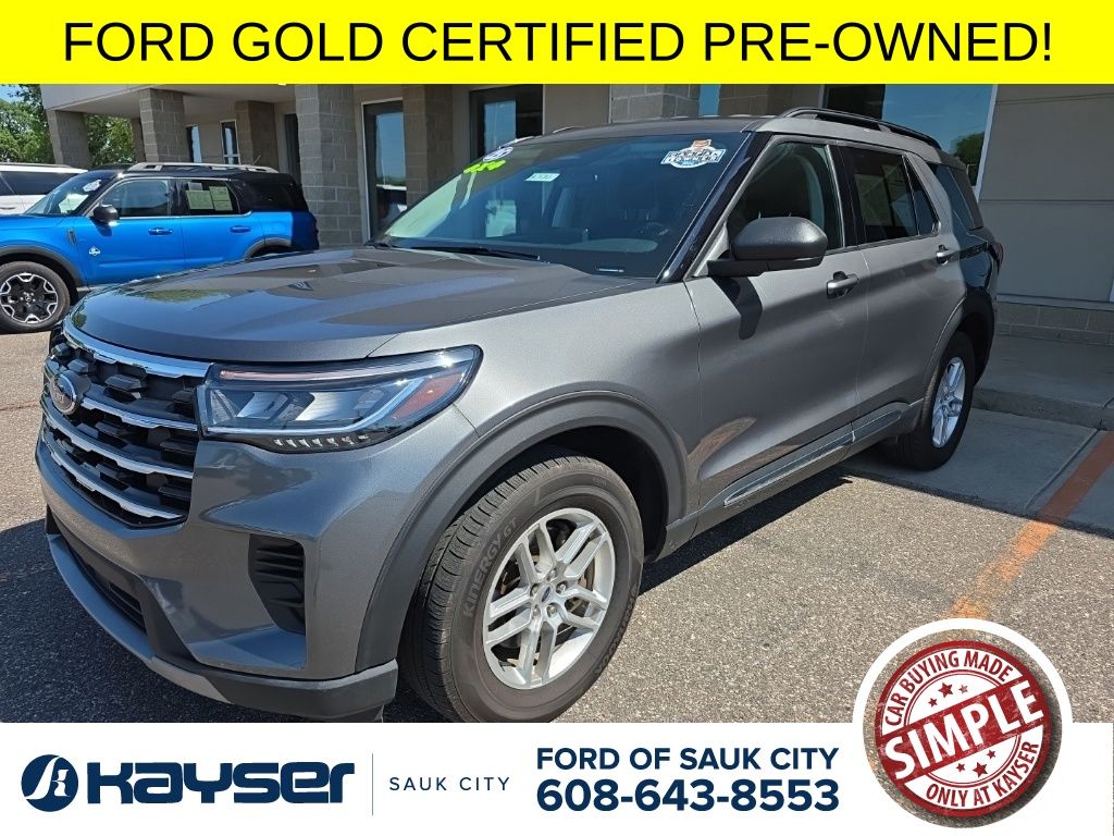 Gray Metallic 2025 Ford Explorer Active AWD SUV / Crossover All-Wheel Drive Automatic