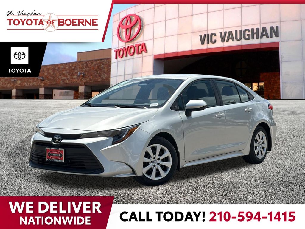 Classic Silver Metallic 2024 Toyota Corolla LE FWD Sedan Front-Wheel Drive Continuously Variable Transmission