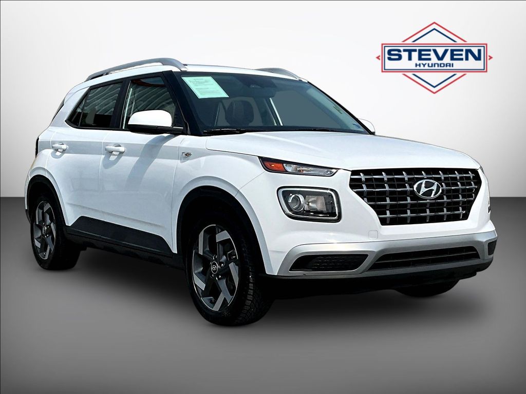 Ceramic White 2023 Hyundai Venue SUV / Crossover Front-Wheel Drive Continuously Variable Transmission