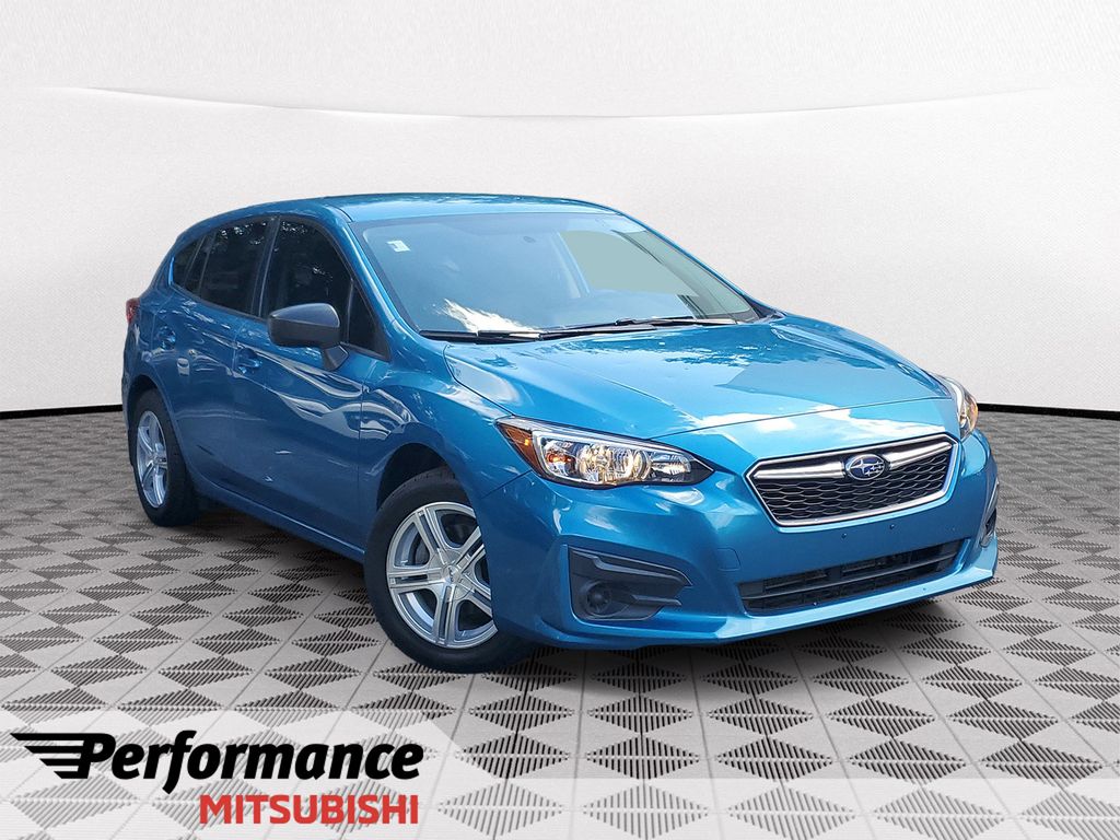 Island Blue Pearl 2017 Subaru Impreza Hatchback All-Wheel Drive Continuously Variable Transmission