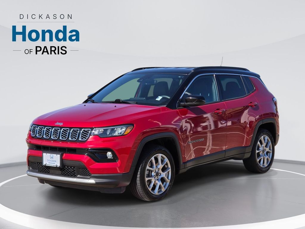 Red Hot Pearlcoat 2025 Jeep Compass SUV / Crossover Four-Wheel Drive 8-Speed Automatic